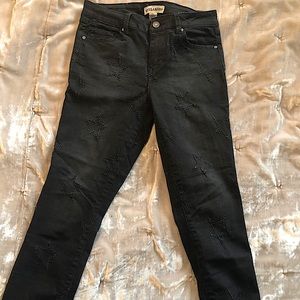 Star print jeans